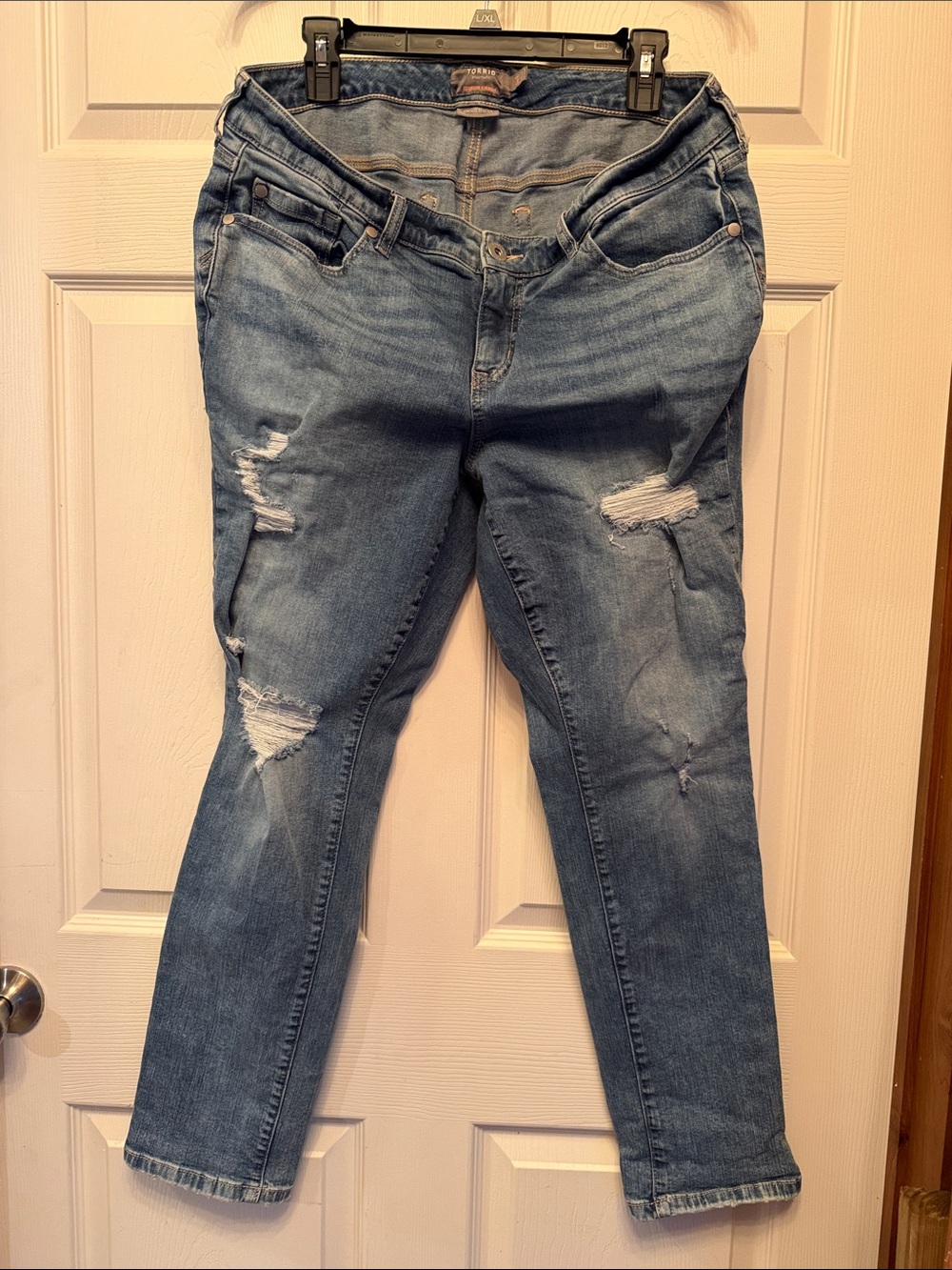 torrid Light Blue Distressed Boyfriend Jeans